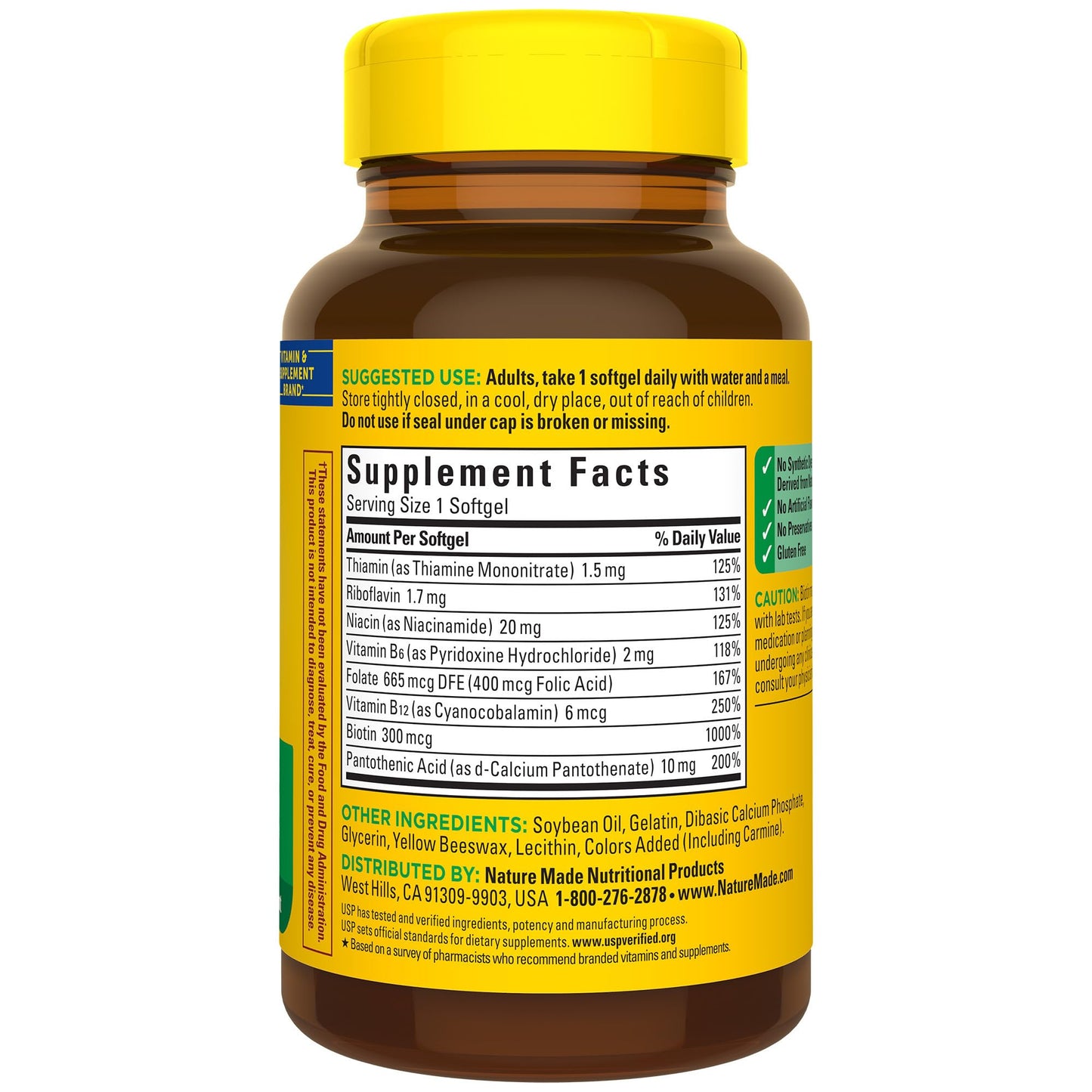 Nature Made Super B Complex Vitamins for Women and Men, Dietary Supplement for Energy Metabolism Support, Super Vitamin B Complex - dailyvitalstore
