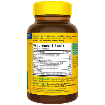 Nature Made Super B Complex Vitamins for Women and Men, Dietary Supplement for Energy Metabolism Support, Super Vitamin B Complex - dailyvitalstore