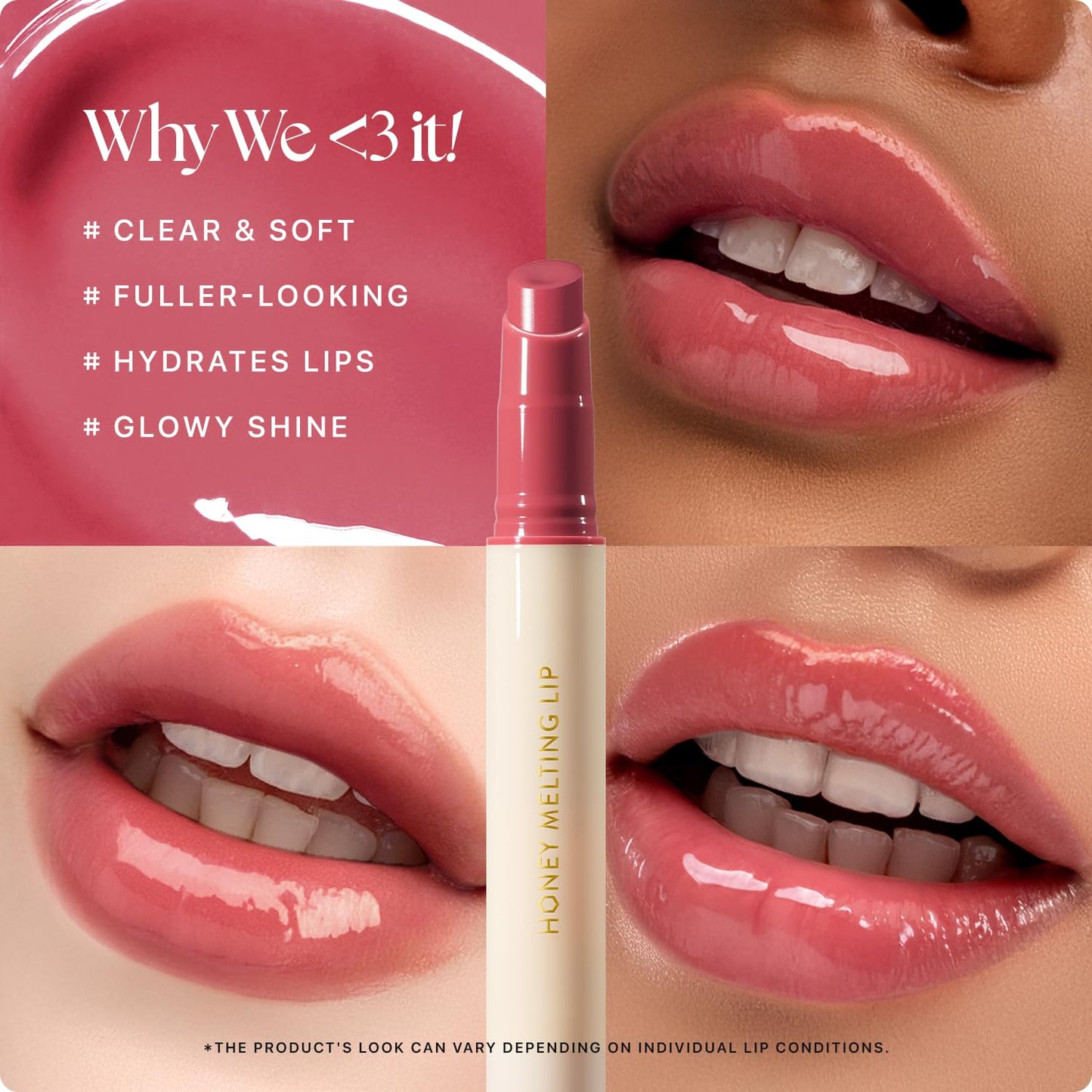 Nature Republic HONEY MELTING LIP (03 BERRY) SOFT LIP STICK, Hydrating Gloss, Moisturizing balms, Sheer tint, Shine & Glowy Finish, korean make up - dailyvitalstore