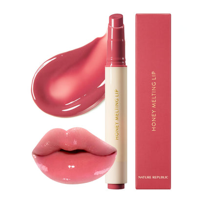 Nature Republic HONEY MELTING LIP (03 BERRY) SOFT LIP STICK, Hydrating Gloss, Moisturizing balms, Sheer tint, Shine & Glowy Finish, korean make up - dailyvitalstore