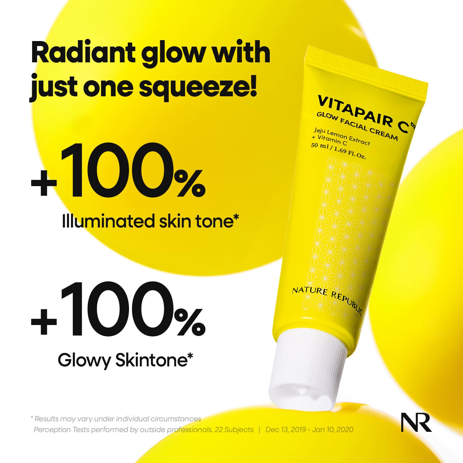 Nature Republic Vitapair C Glow Facial Cream | Vitamin Moisturizer for Radiance & Glow, Even-Looking Skin Tone, Long-Lasting Hydration - dailyvitalstore