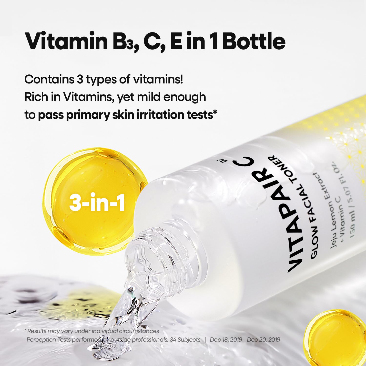 Nature Republic Vitapair C Glow Facial Toner | Hydrating Vitamin Toner with Niacinamide, for Radiance & Even Skin Tone, Non-Greasy - dailyvitalstore