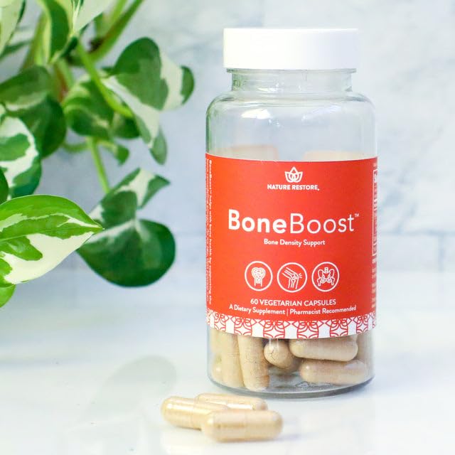 Nature Restore BoneBoost, Natural Bone Health Supplement, 60 Capsules, Manufactured in USA, Non GMO, Gluten Free - dailyvitalstore