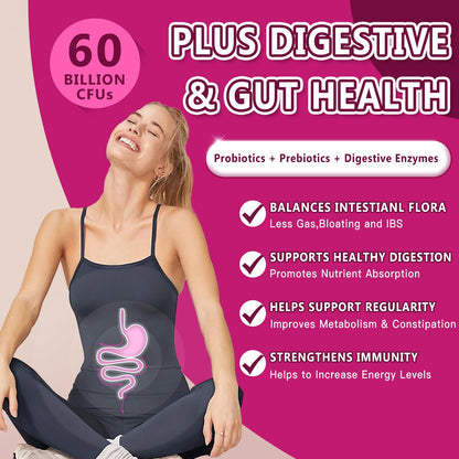 NATURE TARGET Probiotics for Women Urinary Tract Health with D Mannose & Cranberry - 60 Billion CFUs Vaginal Probiotics for Digestive Health, UTI & PH Balance with Prebiotics - 90 Capsules - dailyvitalstore