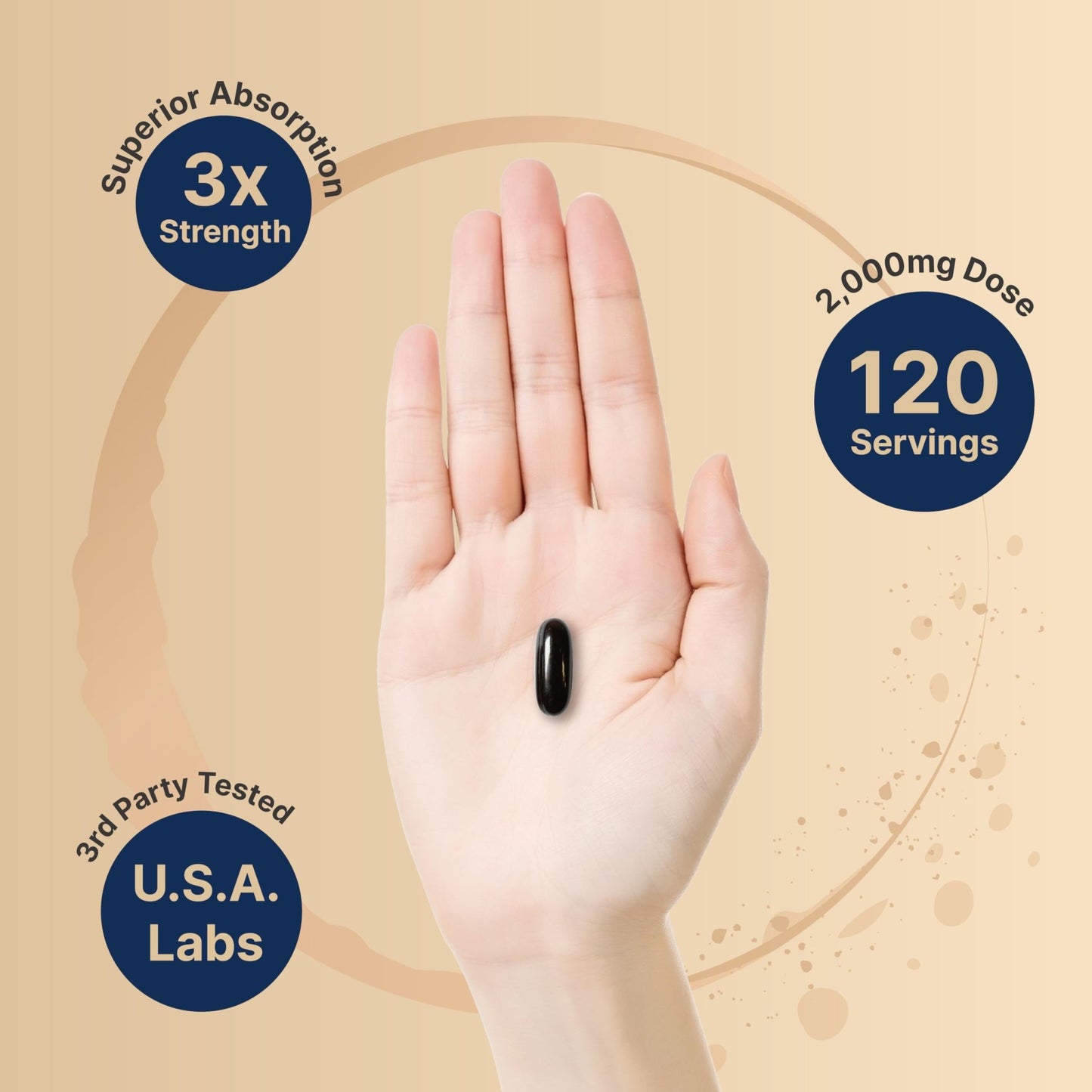 NatureBell Antarctic Krill Oil 2000mg Supplement, 240 Softgels, 3X Strength Natural Source of Omega-3s, EPA 240mg + DHA 160mg + Astaxanthin 800mcg - dailyvitalstore