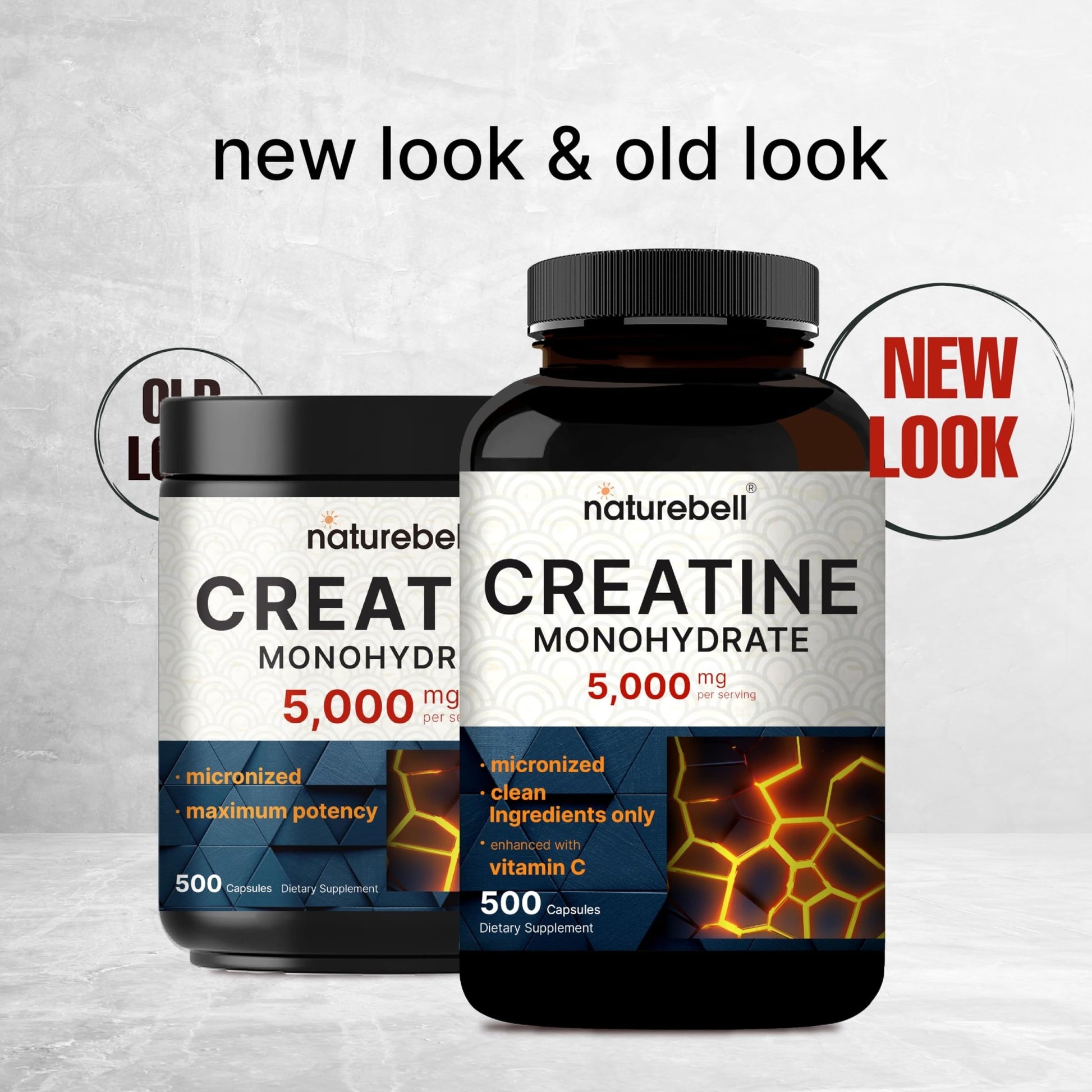 NatureBell Creatine Monohydrate Capsules 5,000mg Per Serving, 500 Count | Micronized, Unflavored Creatine Pills | Pre-Workout & Muscle Strength Support - dailyvitalstore