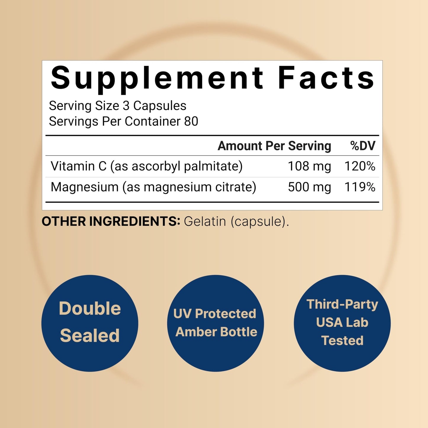 NatureBell Pure Magnesium Citrate 500mg per 3 Capsules Serving Size, 240 Capsules per Bottle - dailyvitalstore