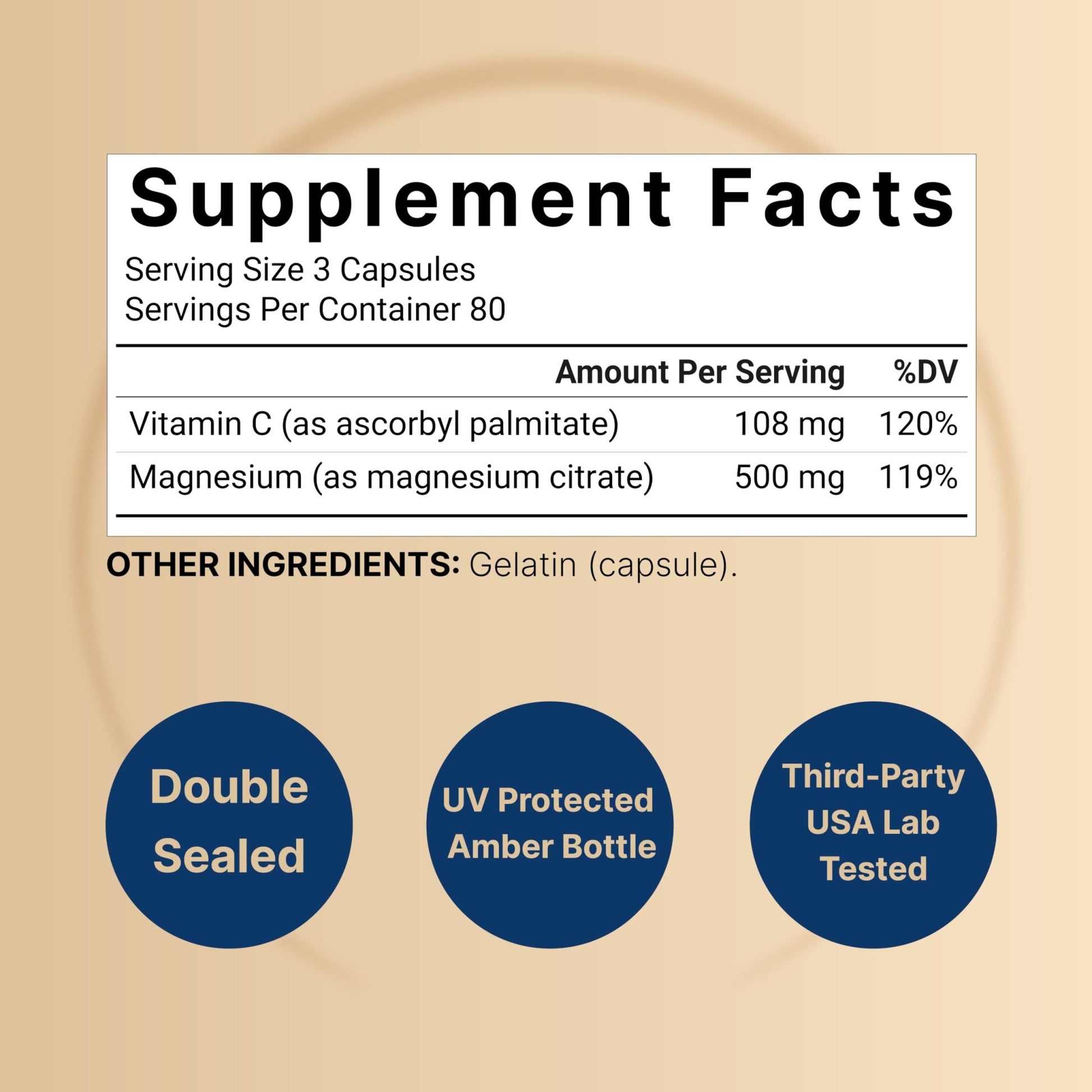 NatureBell Pure Magnesium Citrate 500mg per 3 Capsules Serving Size, 240 Capsules per Bottle - dailyvitalstore