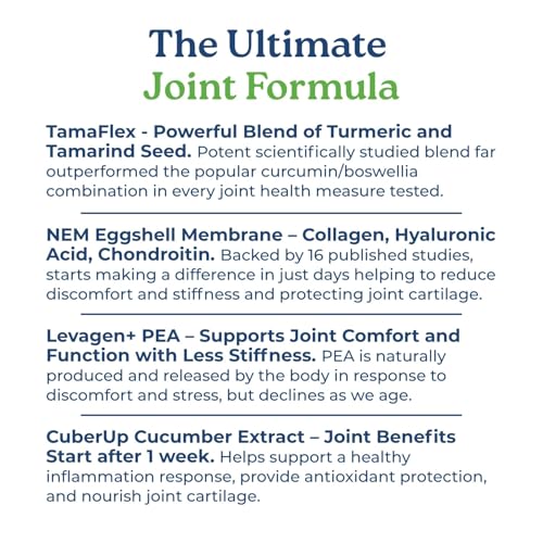 NatureCity True-Joint FLX Joint Supplement Formula (120 Capsules) | TamaFlex, NEM Eggshell Membrane, Levagen+ PEA & CuberUp | Supports Joint Comfort, Flexibility, Mobility, Function & Cartilage Health - dailyvitalstore