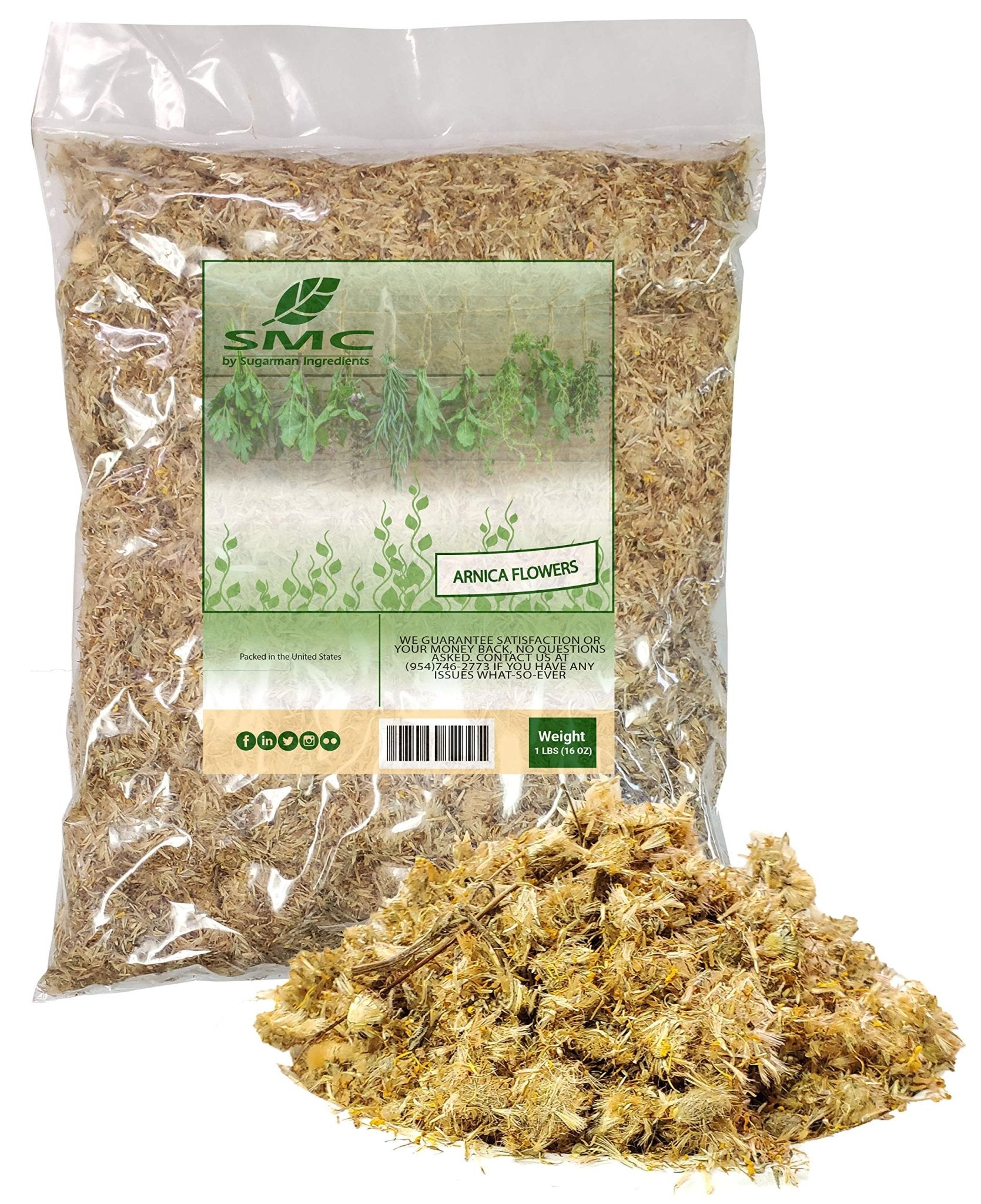 Naturejam Arnica Flowers-Arnica Mexicano 1 Pound-Mountain Daisy, Leopards Bane Bulk Bag - dailyvitalstore