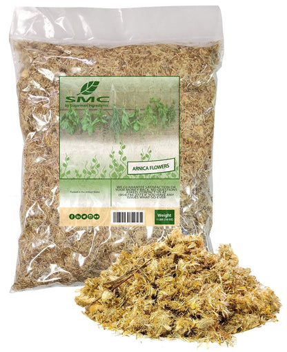 Naturejam Arnica Flowers-Arnica Mexicano 1 Pound-Mountain Daisy, Leopards Bane Bulk Bag - dailyvitalstore