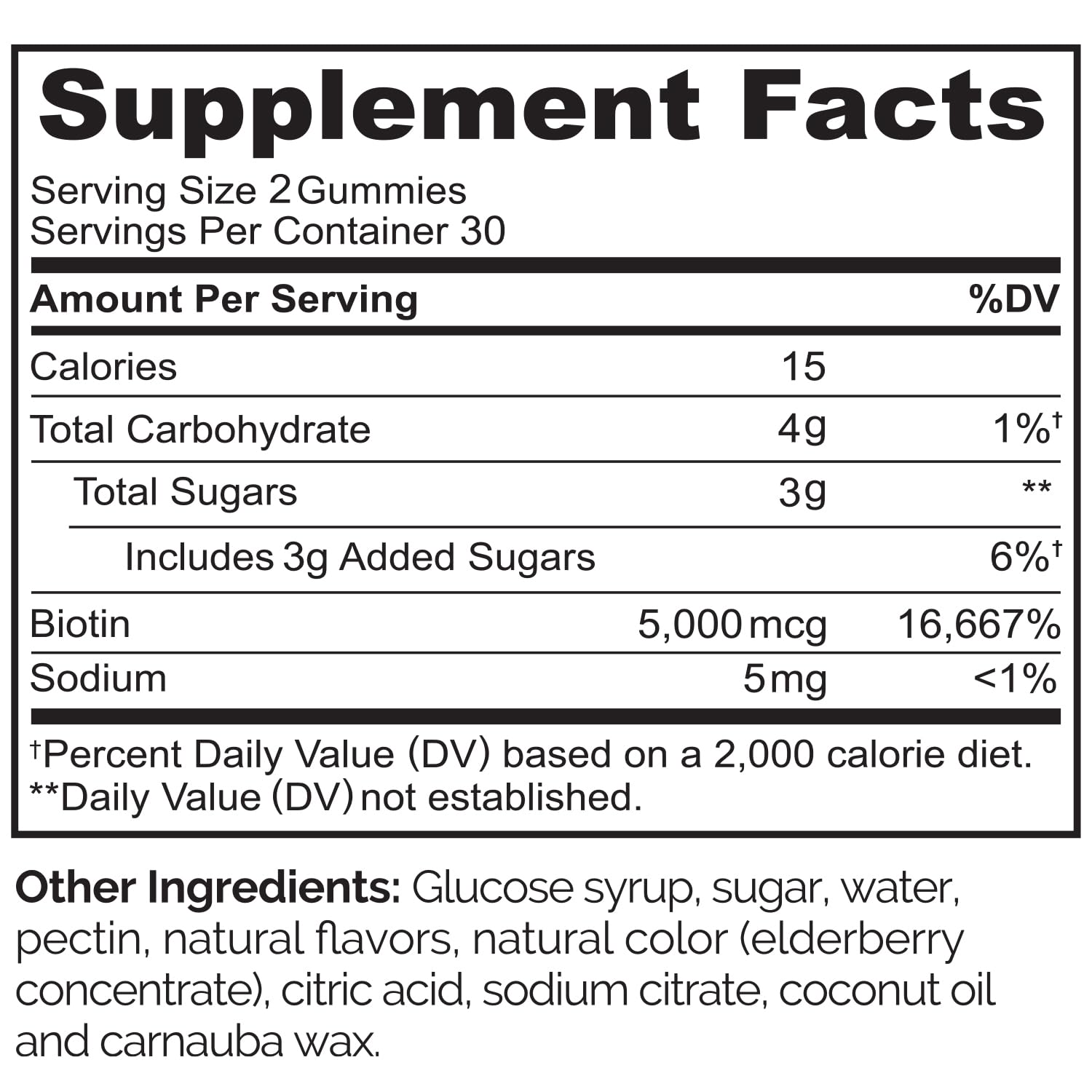 NATURELO Biotin Gummies - Supports Healthy Hair, Skin & Nails - High Potency 2500 mcg - Non GMO, Gluten Free - 60 Gummies - dailyvitalstore