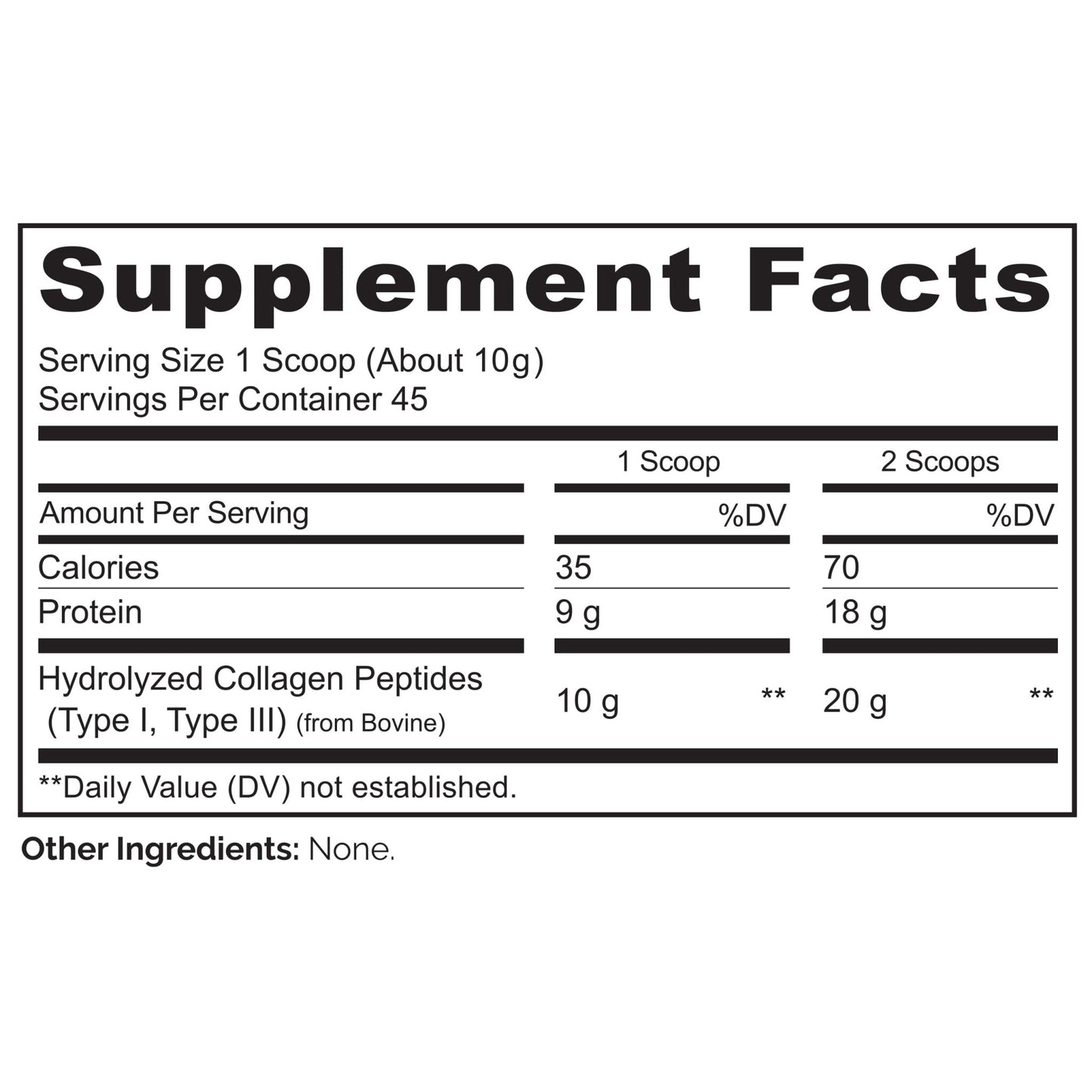 NATURELO Collagen Peptide Powder, Hydrolyzed Collagen Type I & III, Skin Hair & Joint Health - Unflavored, 16 Ounces | 45 Servings - dailyvitalstore