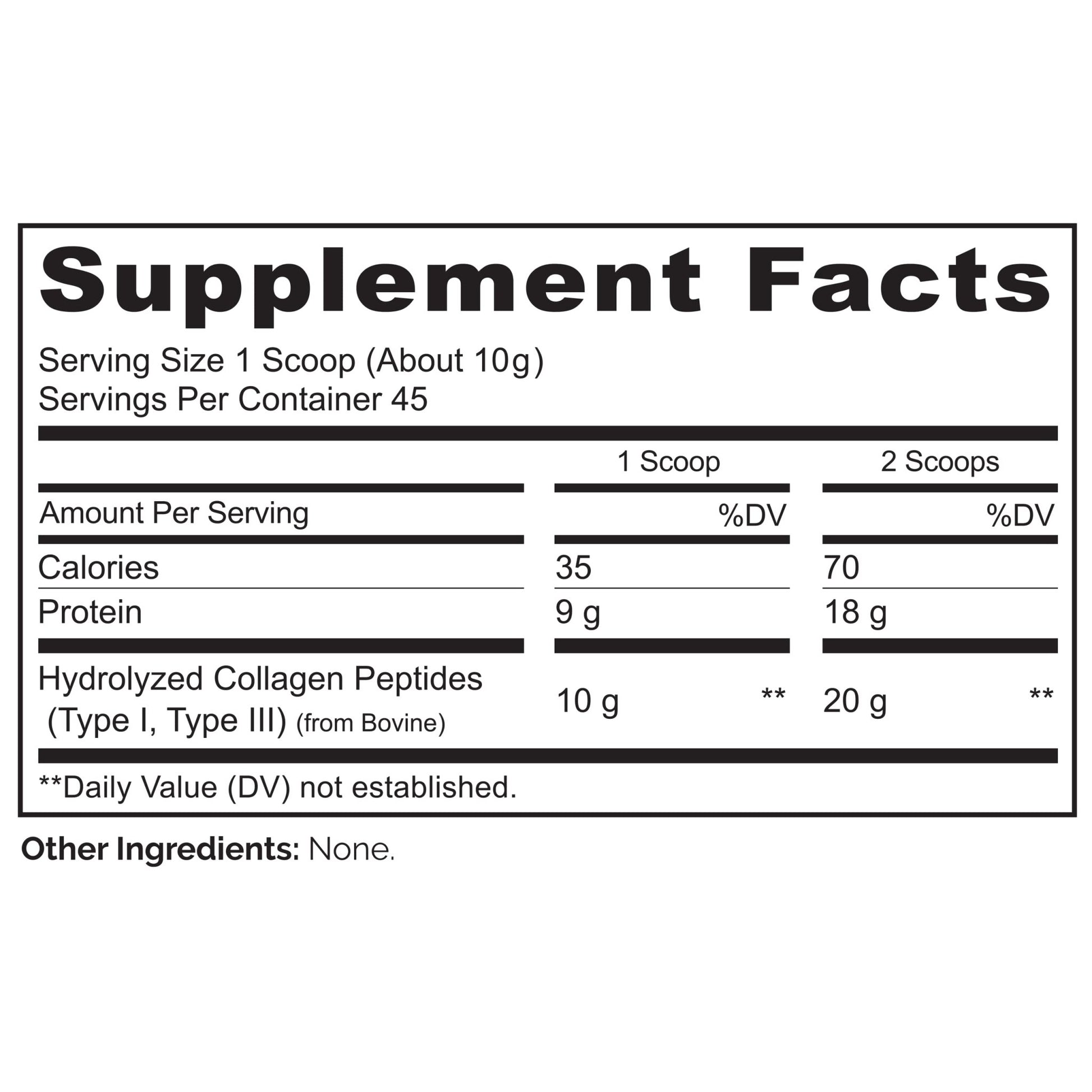 NATURELO Collagen Peptide Powder, Hydrolyzed Collagen Type I & III, Skin Hair & Joint Health - Unflavored, 16 Ounces | 45 Servings - dailyvitalstore