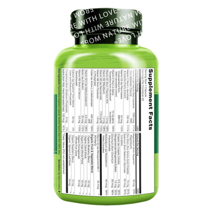 NATURELO Mens Multivitamins - One Daily Multivitamin for Men with Vitamins, Minerals & Organic Whole Foods, Boost Energy & Health, - dailyvitalstore