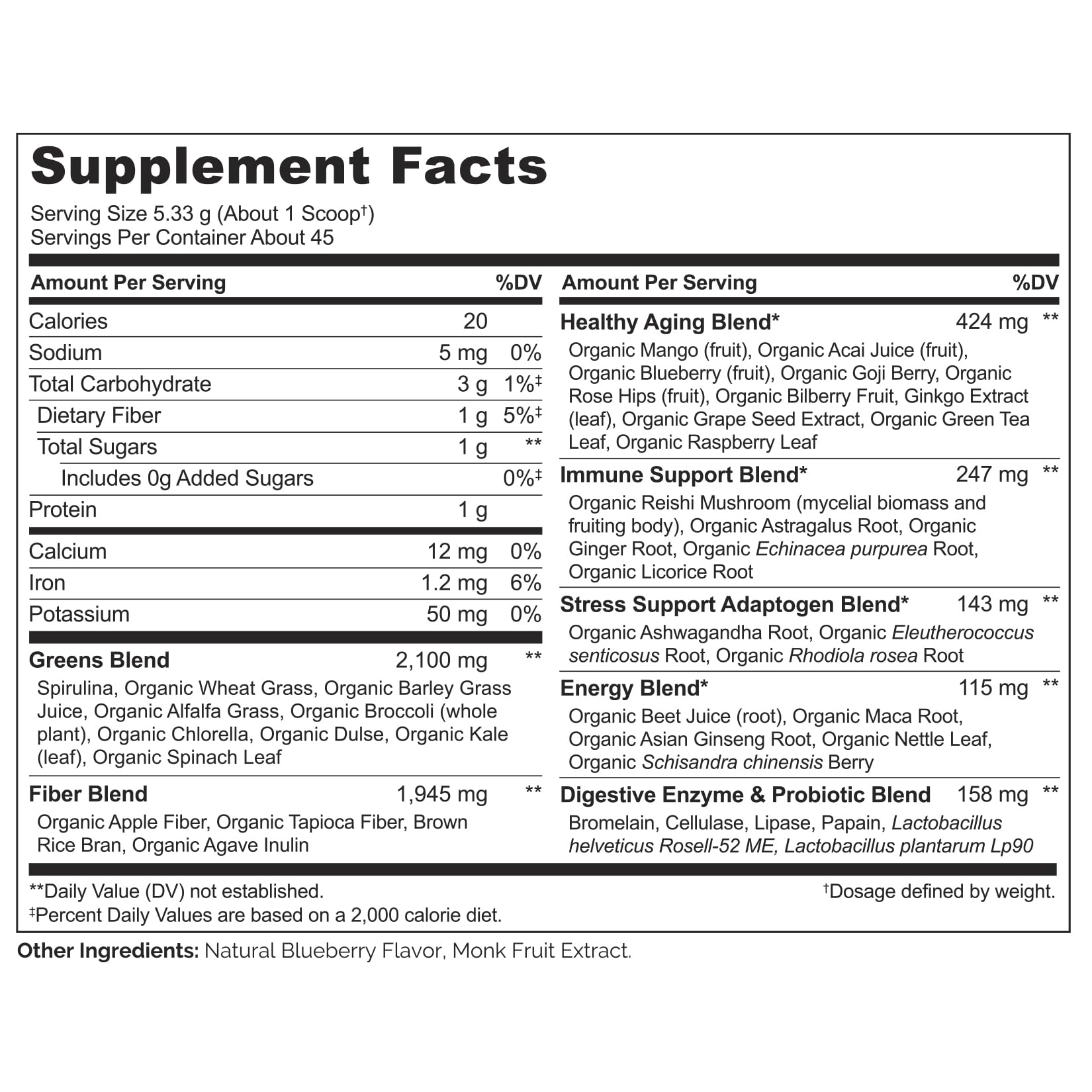 NATURELO Raw Greens Superfood Powder 240 Grams, Mixed Berry - Supports Energy, Immunity and Detox - Includes Spirulina, Wheat Grass and Organic Greens for Whole Food Nutrition - dailyvitalstore