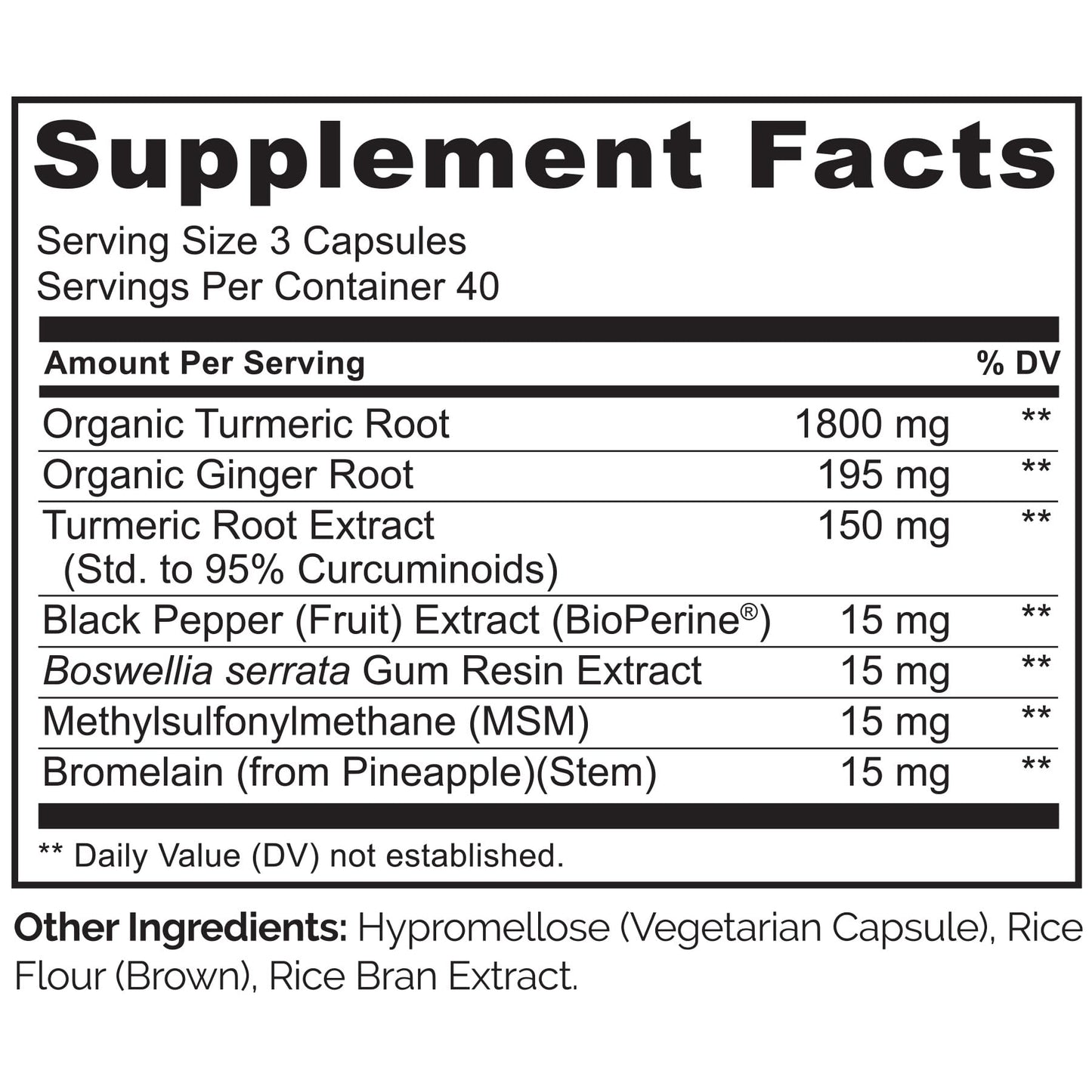 NATURELO Turmeric Curcumin - BioPerine for Better Absorption - Black Pepper, Ginger Root, Curcuminoids - Plant-Based Joint Discomfort Support - dailyvitalstore