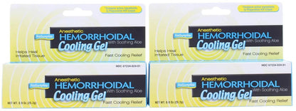 Natureplex Anesthetic Hemorrhoidal Cooling Gel 0.9 oz (2 Pack) – Witch Hazel & Phenylephrine, Soothing Aloe Formula for Temporary Itching, Burning & Swelling Relief - Made in USA - dailyvitalstore