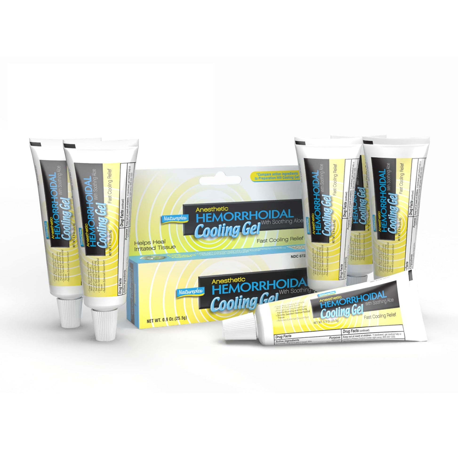 Natureplex Anesthetic Hemorrhoidal Cooling Gel with Soothing Aloe (6 Pack) - dailyvitalstore