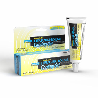 Natureplex Hemorrhoidal Cooling Gel with Witch Hazel, Aloe, and Phenylephrine for Maximum Relief, 0.9 oz (Pack of 4) - Made in USA - dailyvitalstore