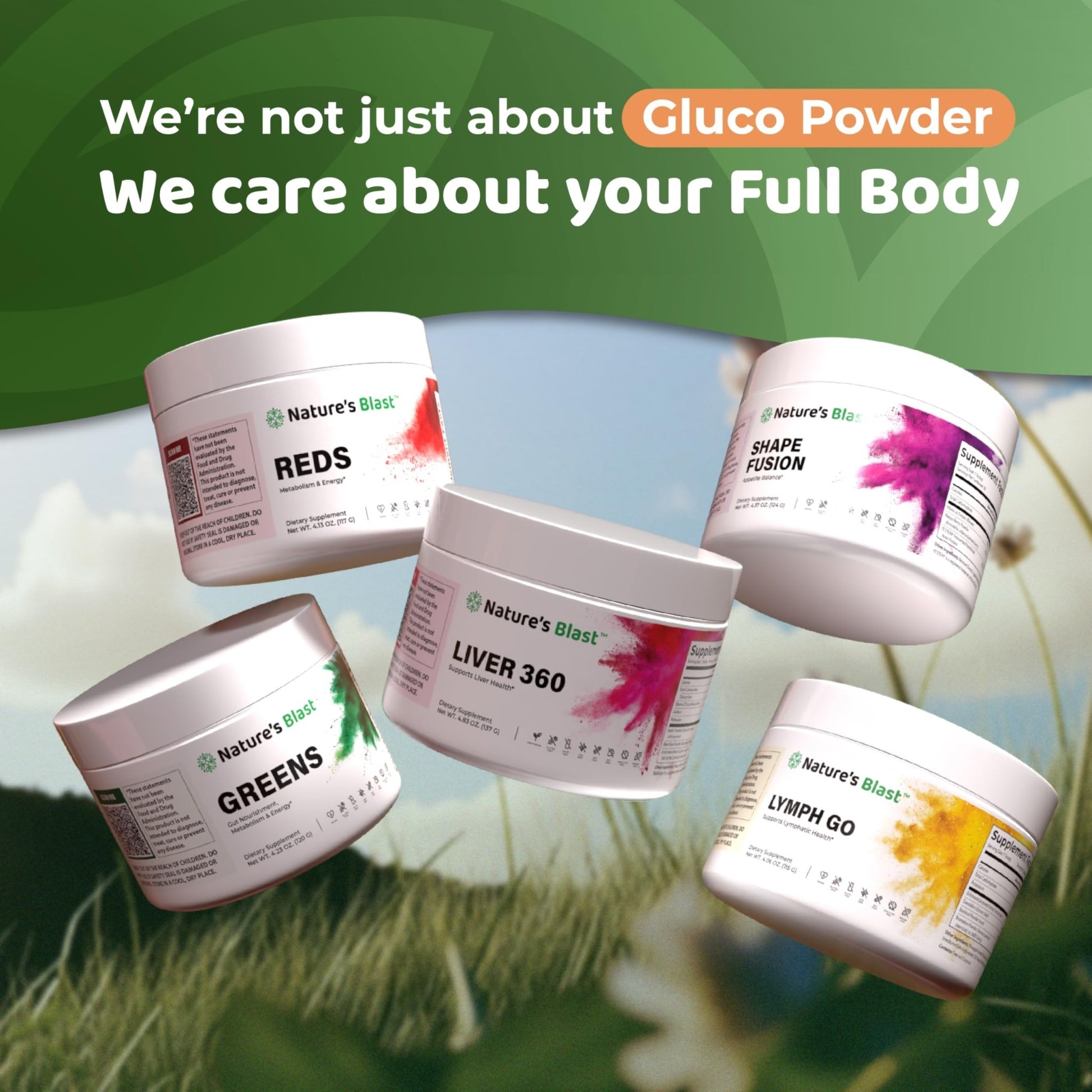 NATURES BLAST Gluco-Powder with White Mulberry Extract & Ceylon Cinnamon - Organic Metabolic Wellness Blend for Energy & Vitality, 1 Bottle - dailyvitalstore