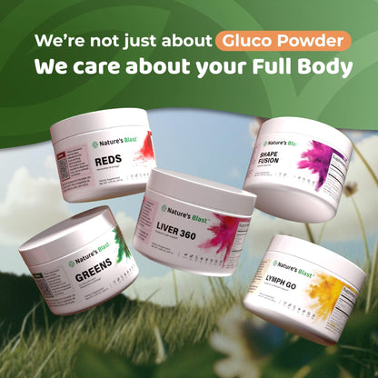 NATURES BLAST Gluco-Powder with White Mulberry Extract & Ceylon Cinnamon - Organic Metabolic Wellness Blend for Energy & Vitality, 1 Bottle - dailyvitalstore