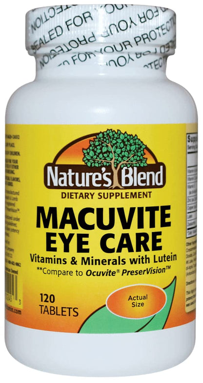 Natures Blend Macuvite Eye Care, 120 tabs Pack of 2 - dailyvitalstore
