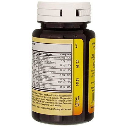 Nature's Blend Multiple Vitamin with Minerals No Iron 100 Tabs - dailyvitalstore