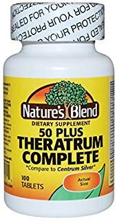 Nature's Blend Theratrum Complete 50 Plus with Lutein and Lycopene 100 Tablets - dailyvitalstore