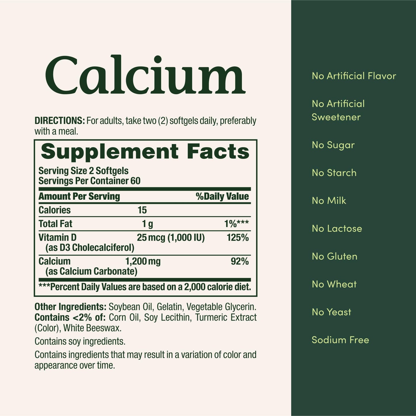Nature’s Bounty Calcium 1200 mg with Vitamin D3, Bone Health & Immune Support, Vitamin D3 1000 IU, 220 Softgels - dailyvitalstore