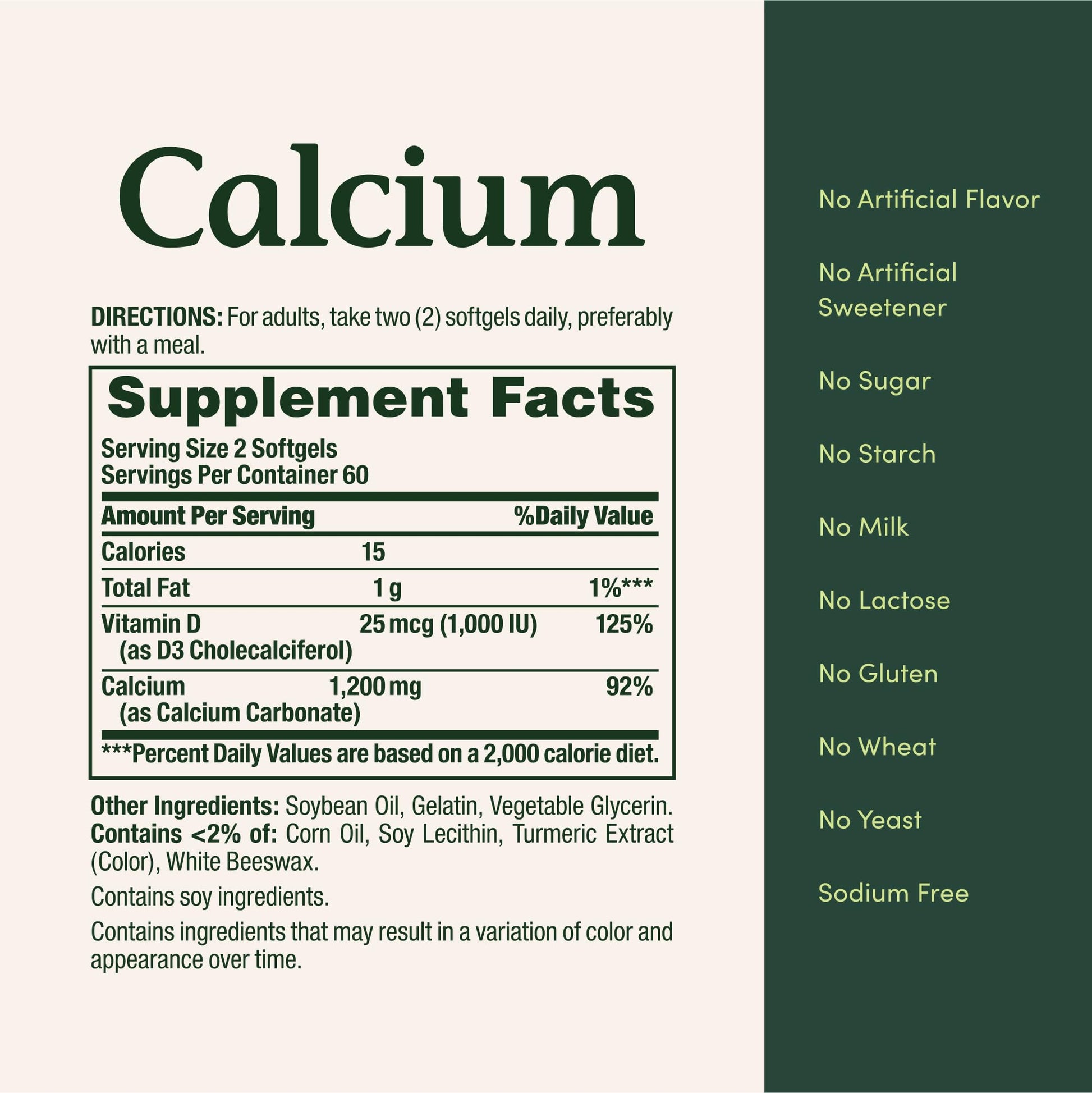 Nature’s Bounty Calcium 1200 mg with Vitamin D3, Bone Health & Immune Support, Vitamin D3 1000 IU, 220 Softgels - dailyvitalstore
