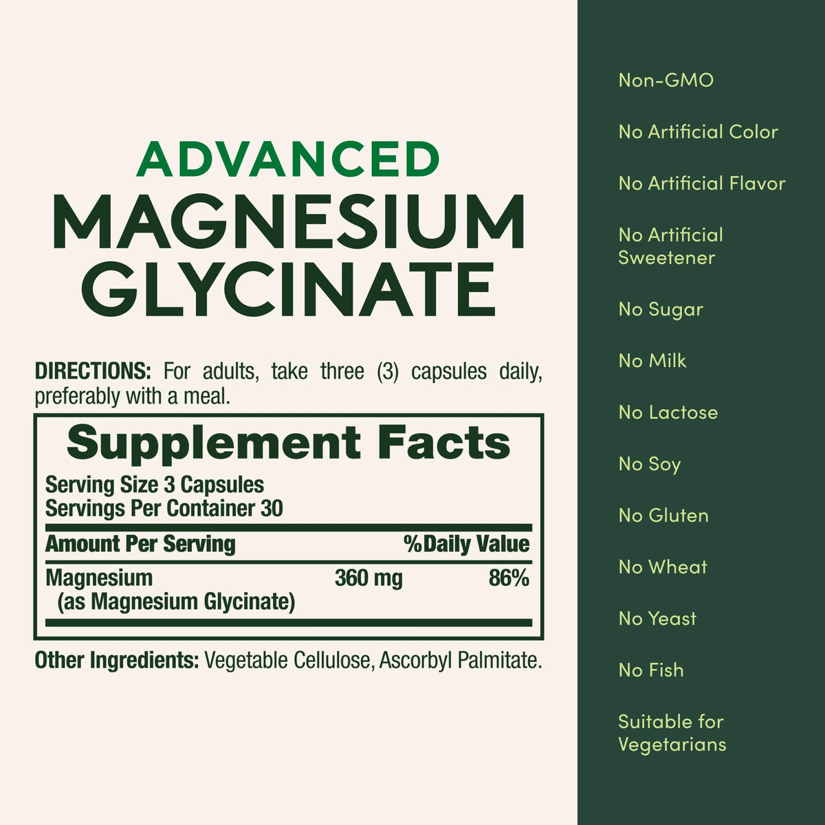 Nature's Bounty Calm Magnesium Glycinate Supplement - High Absorption Magnesium for Relaxed Mood, Heart & Bone Health, 90 Capsules - dailyvitalstore