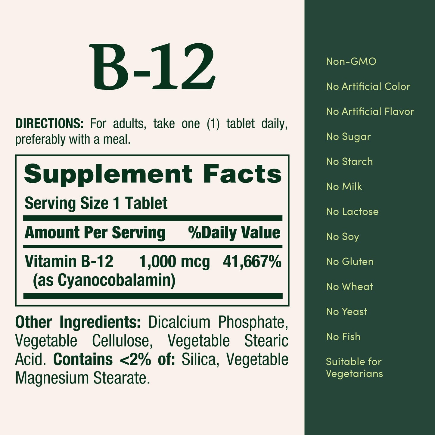Nature's Bounty Vitamin B12 1000 mcg Supplements, Supports Energy Metabolism, 200 Ct - dailyvitalstore
