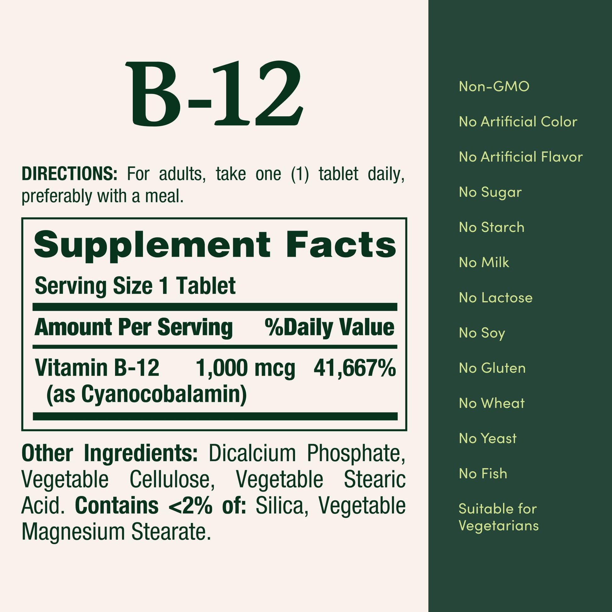 Nature's Bounty Vitamin B12 1000 mcg Supplements, Supports Energy Metabolism, 200 Ct - dailyvitalstore