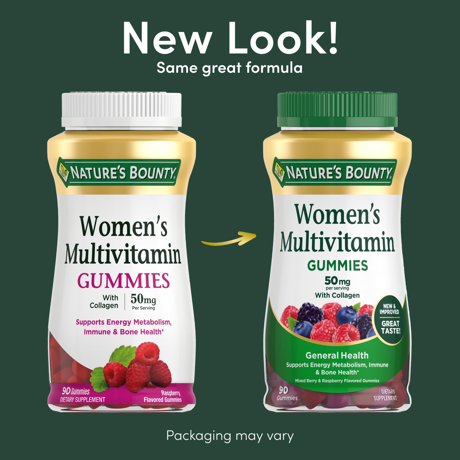 Nature's Bounty Women Multivitamin Gummies, Vitamin Supplements for Adults, General Health, Supports Immune and Bone Health, - dailyvitalstore