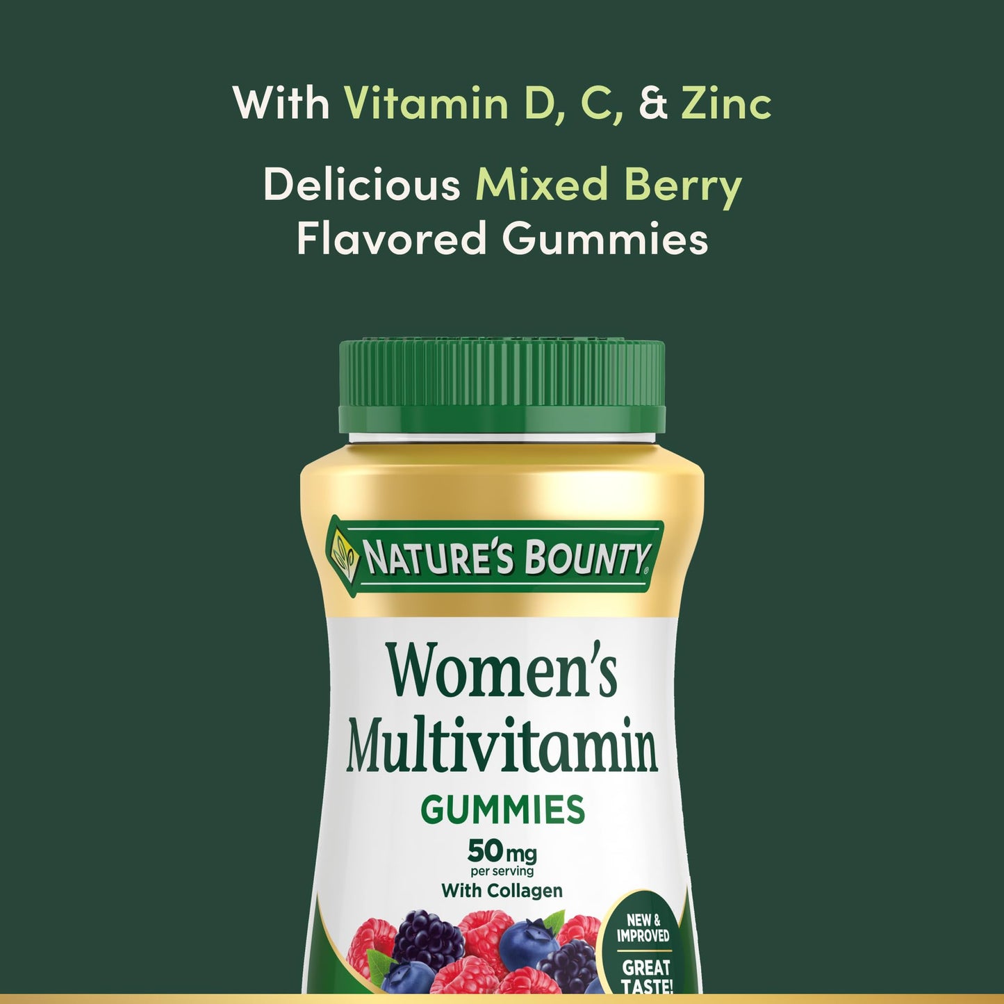 Nature's Bounty Women Multivitamin Gummies, Vitamin Supplements for Adults, General Health, Supports Immune and Bone Health, - dailyvitalstore