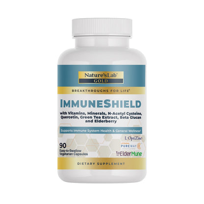 Nature's Lab Gold ImmuneShield - Supports Immune System Health & General Wellness* - 90 Capsules (30 Day Supply) - dailyvitalstore