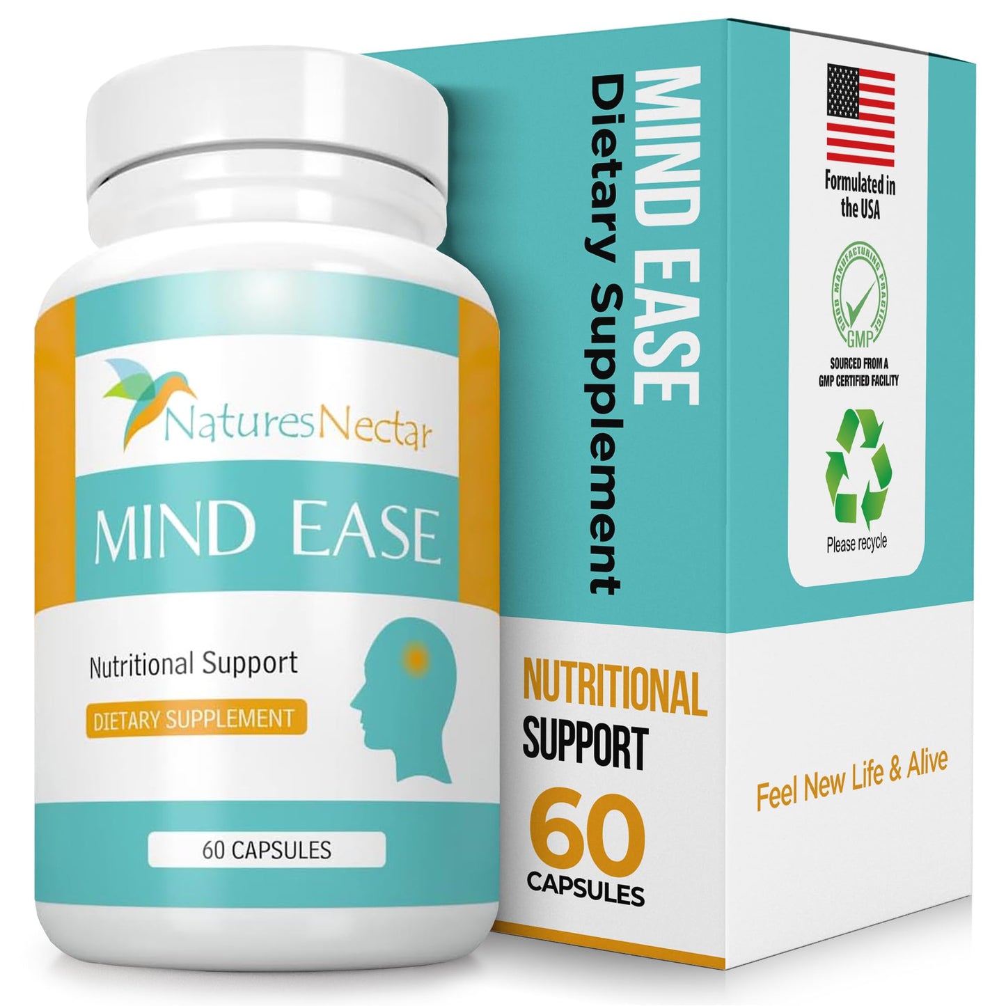 Nature's Nectar Migraine Prevention Feverfew Capsules – PA Free Butterbur Root, Riboflavin 400 mg, Magnesium & Feverfew – Natural Migraine Supplement – 60 Capsules - dailyvitalstore