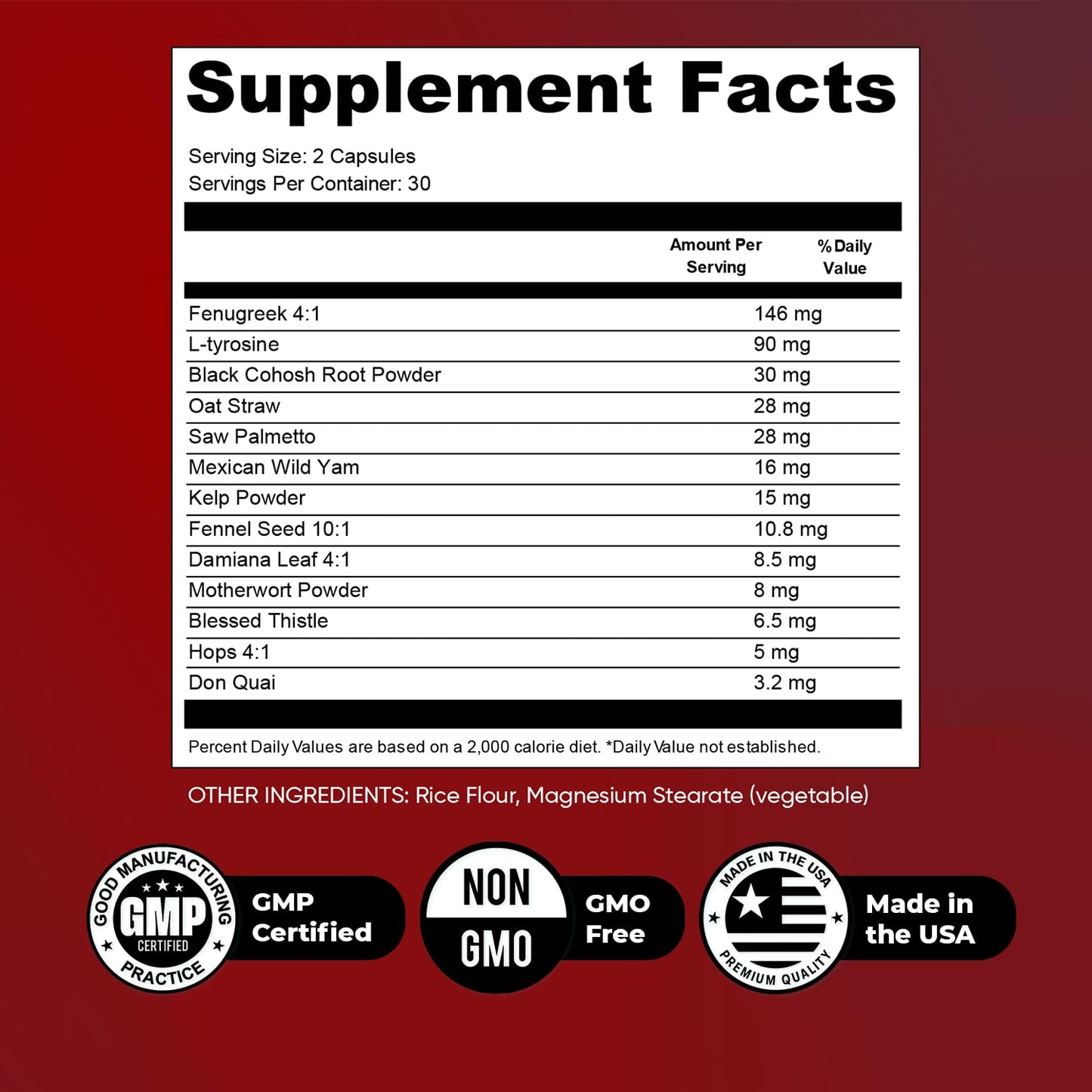 Nature’s NutriWave Alpha XtraBoost Capsules – Natural Men’s Supplement with Saw Palmetto, Fenugreek, L-Tyrosine & Herbal Blend, Made in USA – 60 Caps, 1 Month Supply - dailyvitalstore