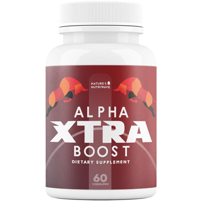 Nature’s NutriWave Alpha XtraBoost Capsules – Natural Men’s Supplement with Saw Palmetto, Fenugreek, L-Tyrosine & Herbal Blend, Made in USA – 60 Caps, 1 Month Supply - dailyvitalstore