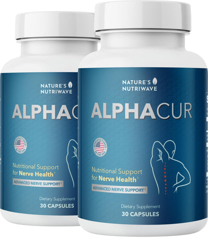 Nature’s NutriWave Alphacur – Natural Supplement with Magnesium, Alpha Lipoic Acid, Turmeric & CoQ10 – Non-GMO, 100% Natural, Made in the USA, GMP-Certified – 30 Capsules, 2 Month Supply - dailyvitalstore