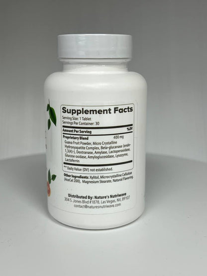 Nature’s NutriWave DentaTonic – Daily Oral Supplement with Guava Fruit, Hydroxyapatite & Enzyme Blend – Made in USA Non-GMO, Stimulant-Free Formula – 30 Tablets, 1 Month Supply - dailyvitalstore