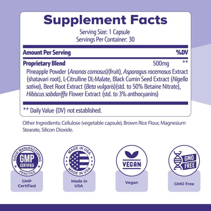 Nature’s NutriWave Flush Factor Plus - Original Formulated FlushFactorPlus for Leg Comfort, 100% Natural Ingredients, Made in USA, No Stimulants | 30 Capsules, 3 Month Supply - dailyvitalstore