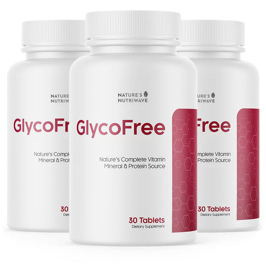 Nature’s NutriWave GLYCOFREE Supplement, Natural Plant-Based Blend with Berberine, Bitter Melon, Cinnamon, Inulin | Non-GMO, Made in USA - 30 Tablets, 3 Month Supply - dailyvitalstore