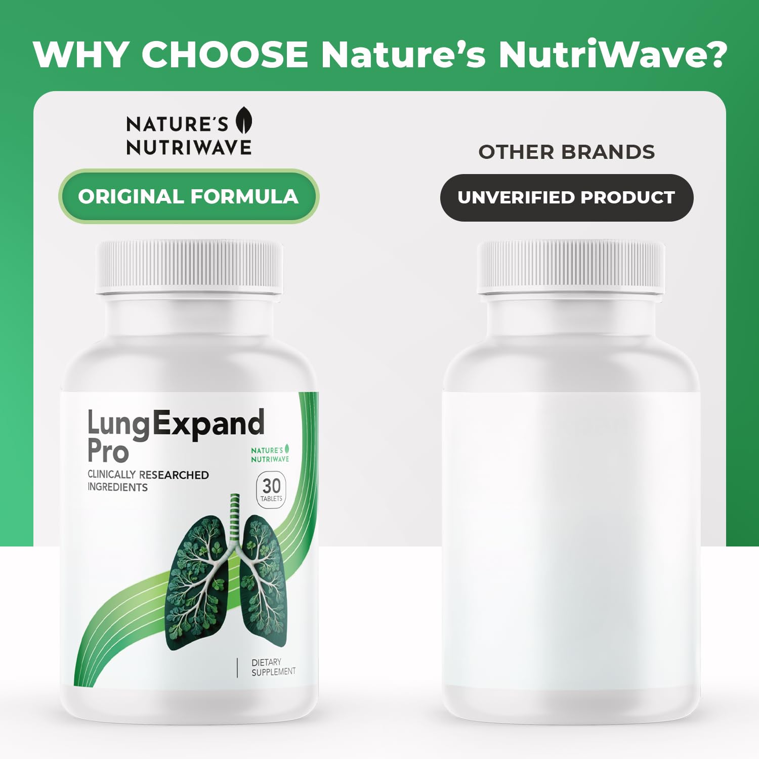 Nature’s NutriWave LungExpand Pro – Natural Daily Wellness for Overall Support – Made in USA, Non-GMO – Easy to Take - dailyvitalstore