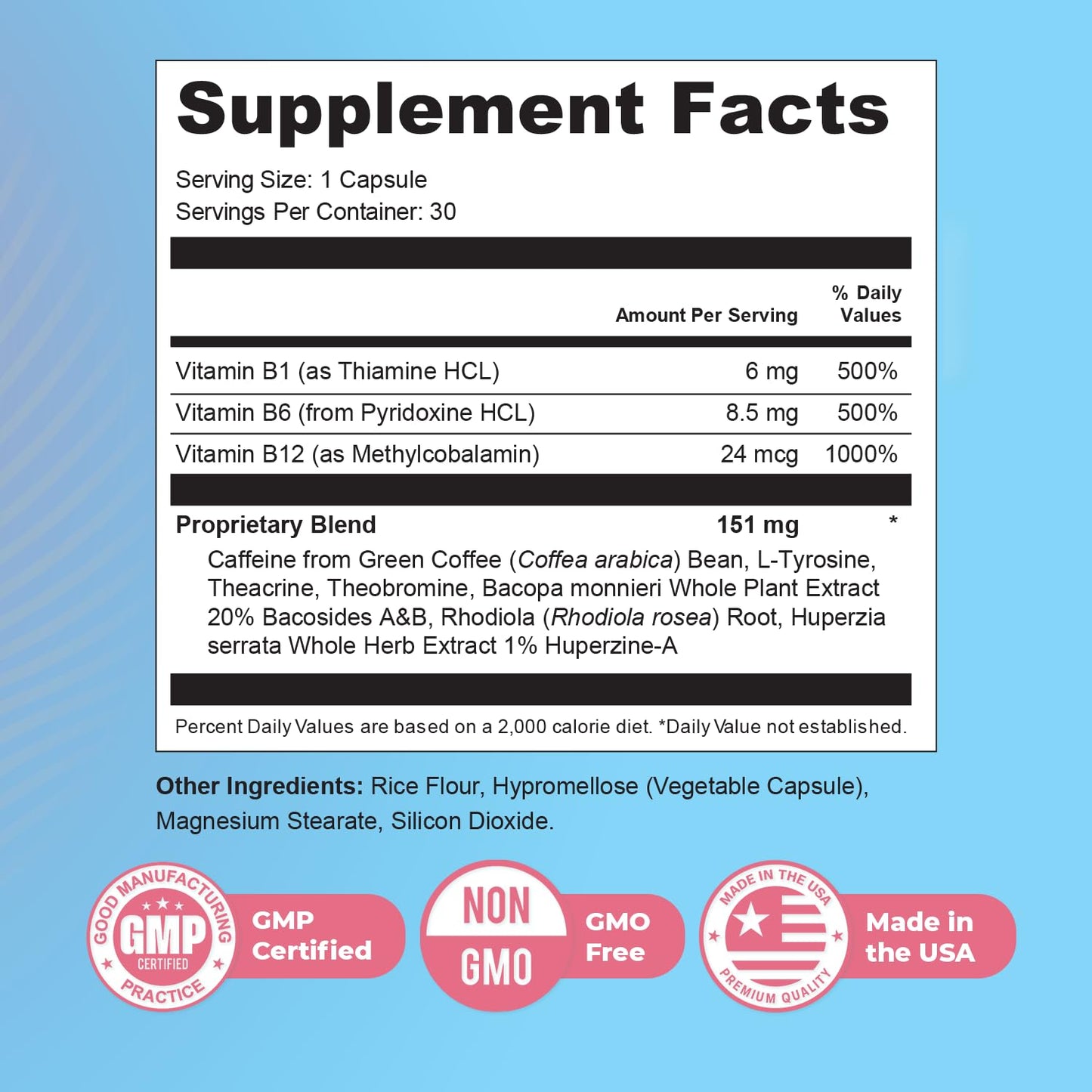 Nature’s NutriWave Memyts – Natural Daily Supplement with B Vitamins and Herbal Extracts | Non-GMO | Made in USA | 100% Natural, 30 Capsules, 2-Month Supply - dailyvitalstore