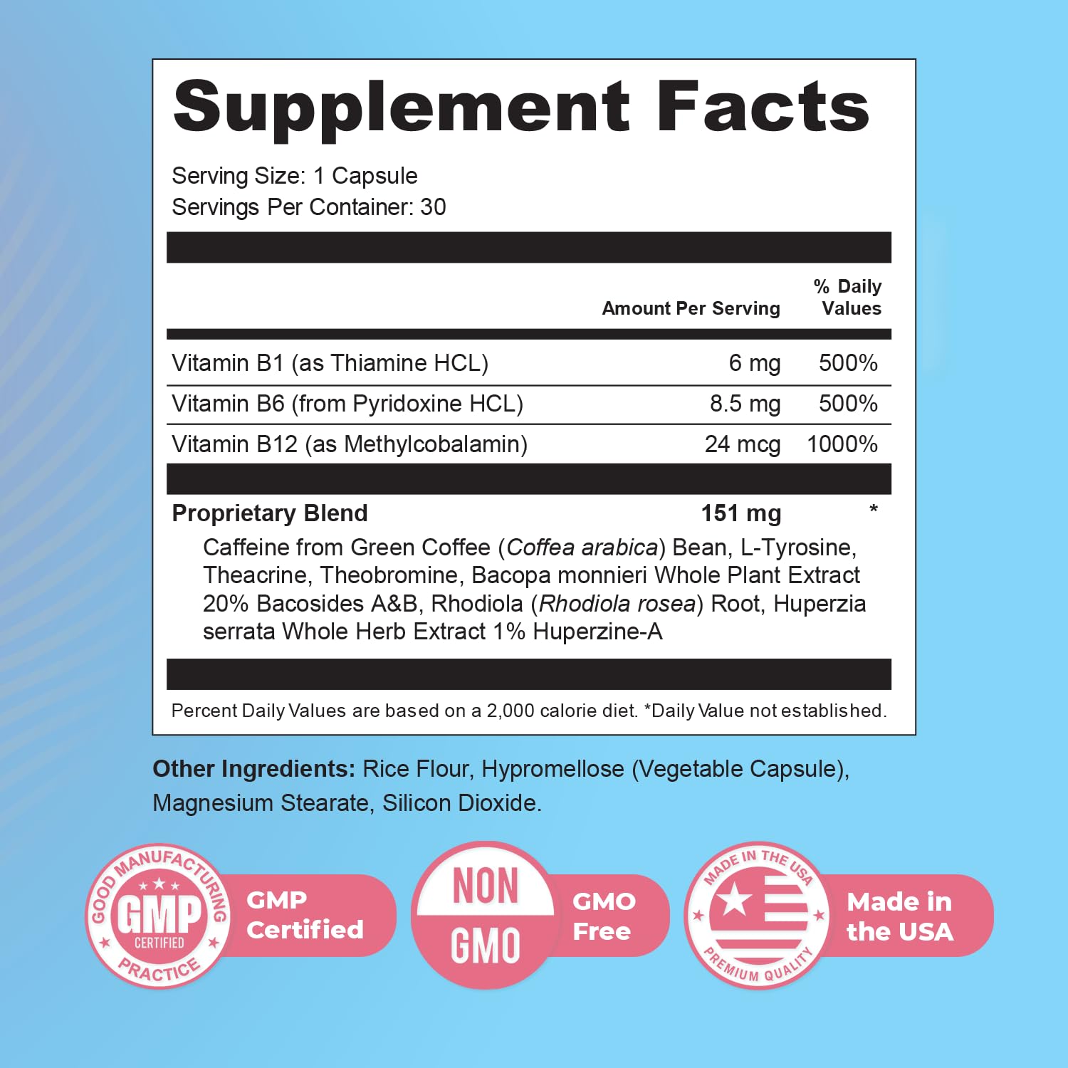Nature’s NutriWave Memyts – Natural Daily Supplement with B Vitamins and Herbal Extracts | Non-GMO | Made in USA | 100% Natural, 30 Capsules, 2-Month Supply - dailyvitalstore