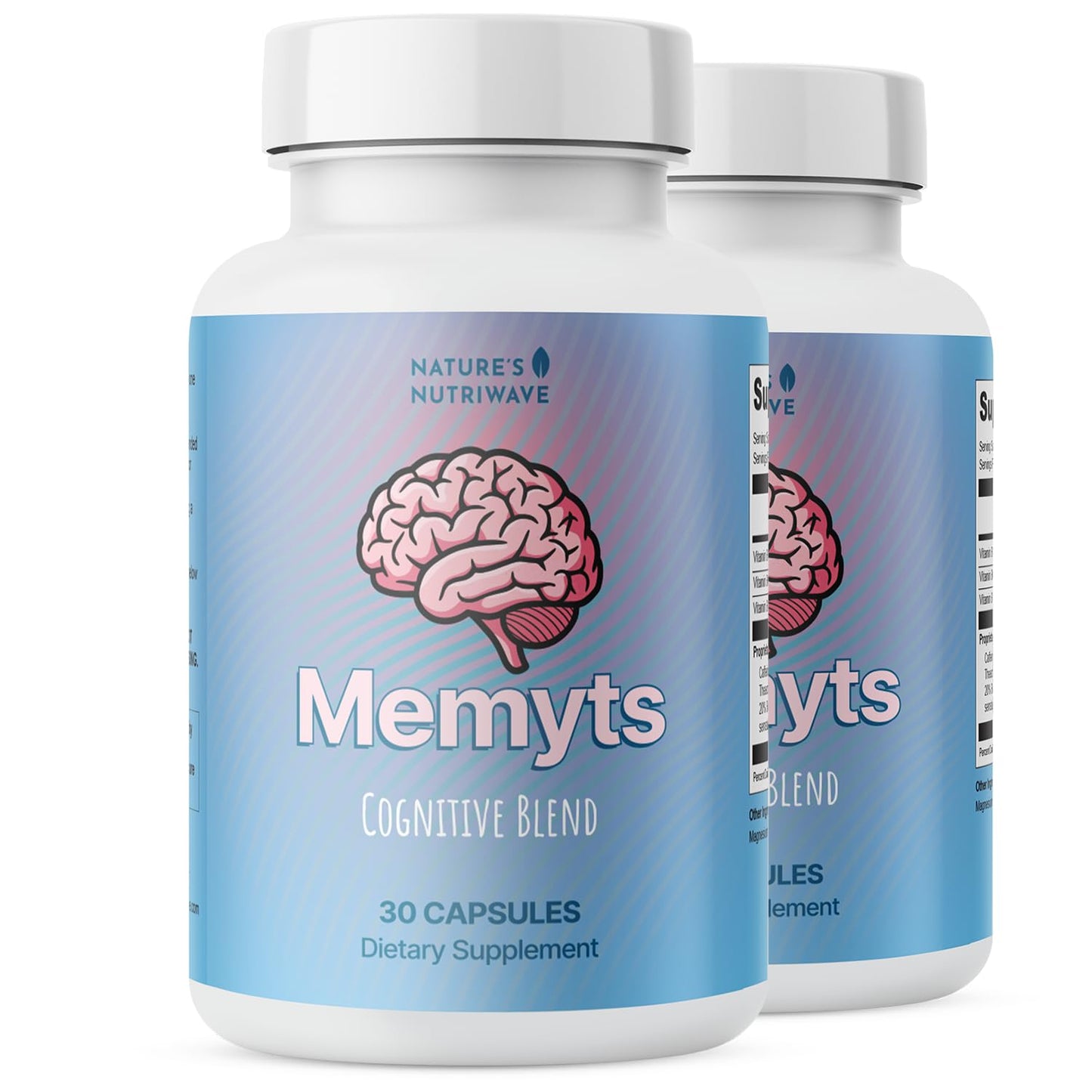 Nature’s NutriWave Memyts – Natural Daily Supplement with B Vitamins and Herbal Extracts | Non-GMO | Made in USA | 100% Natural, 30 Capsules, 2-Month Supply - dailyvitalstore