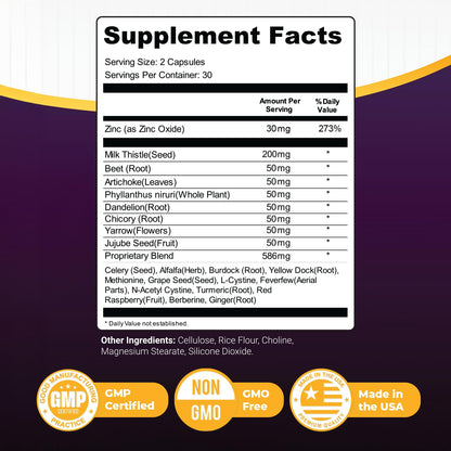 Nature’s NutriWave Steel Bite Pro Oral Wellness Supplement – 23 Plant-Based Ingredients with Zinc & Turmeric – Non-GMO, Made in USA, 60 Capsules, 1 Month Supply - dailyvitalstore