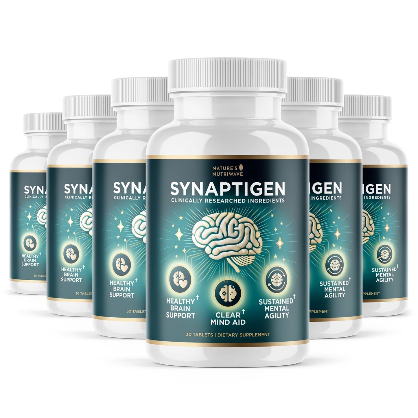 Nature’s NutriWave Synaptigen – Natural Supplement with Inulin Powder, Probiotics 3.5 Billion CFU, for Daily Wellness – Made in USA, Non-GMO, 30 Tablets - 6 Month Supply - dailyvitalstore